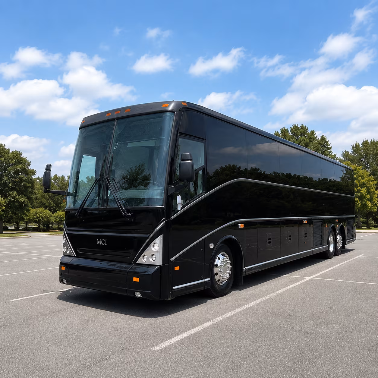 Arlington Airport Shuttle & Transportation party bus interior