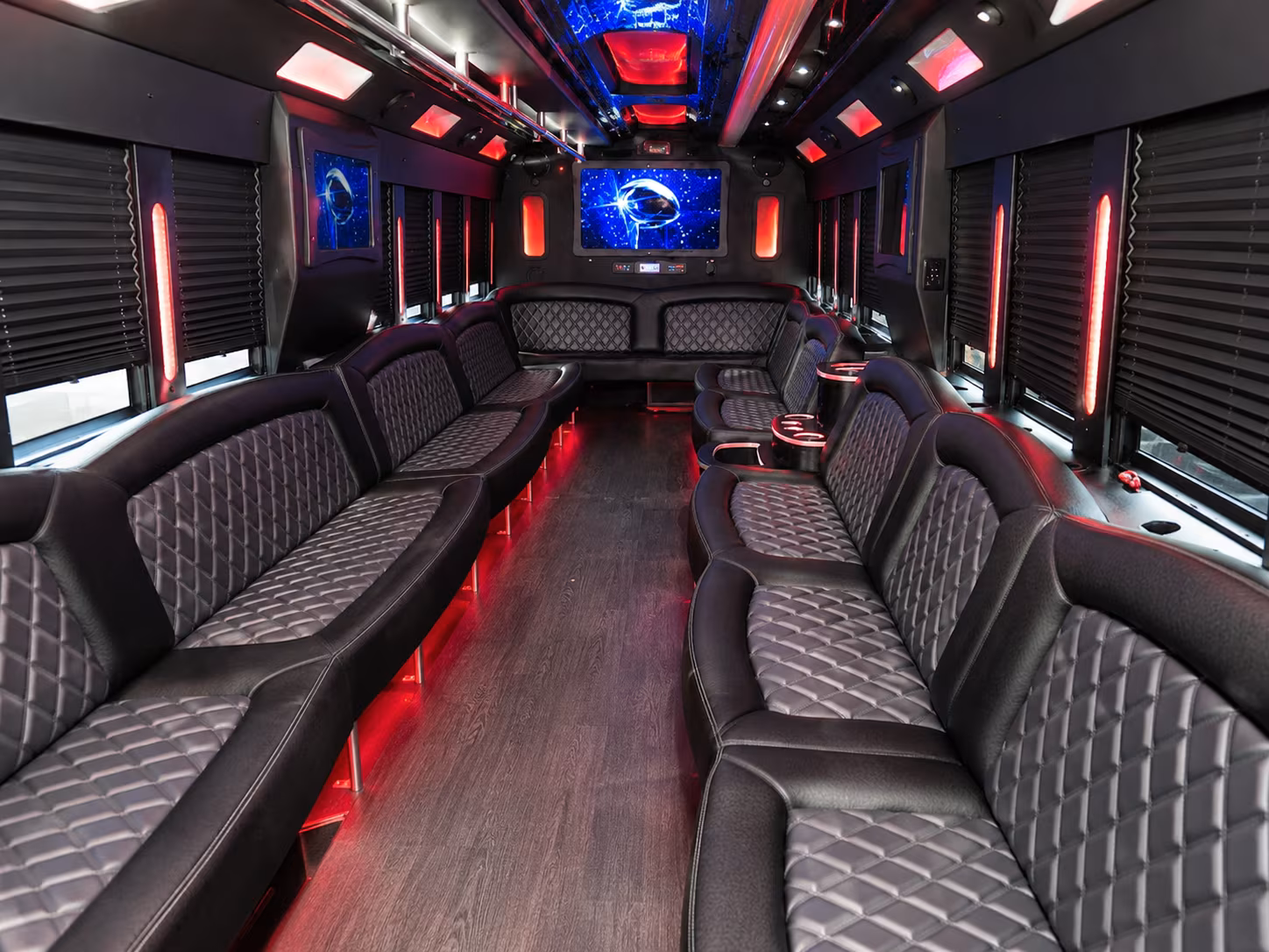 Arlington Birthday, Sweet 16, & Quinceañera Transportation onboard seating