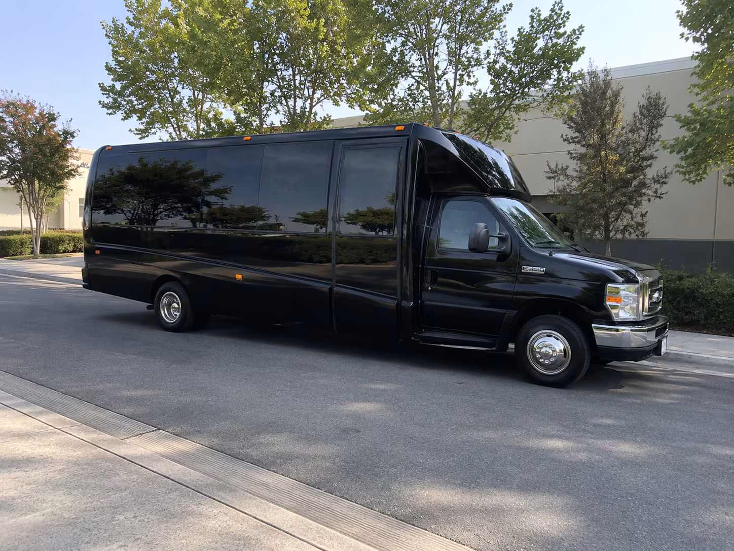 Arlington Private Event Transportation party bus exterior