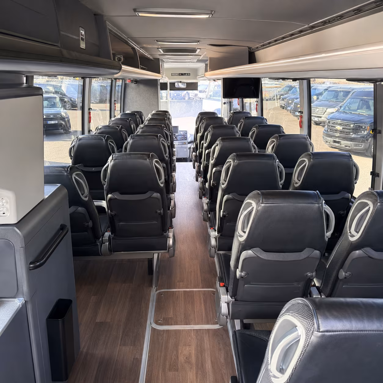 Arlington School Event Transportation party bus exterior