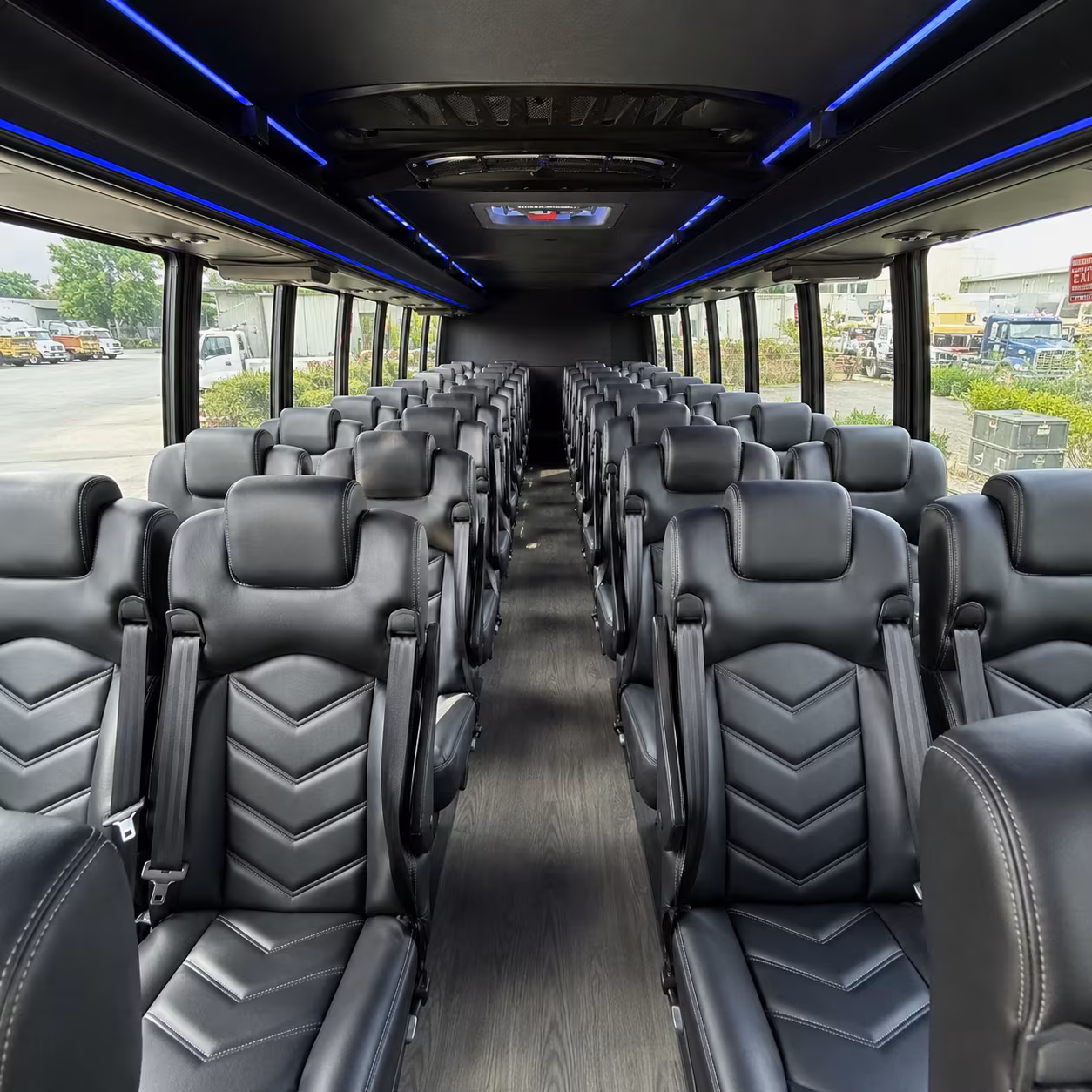 Arlington School Event Transportation party bus exterior