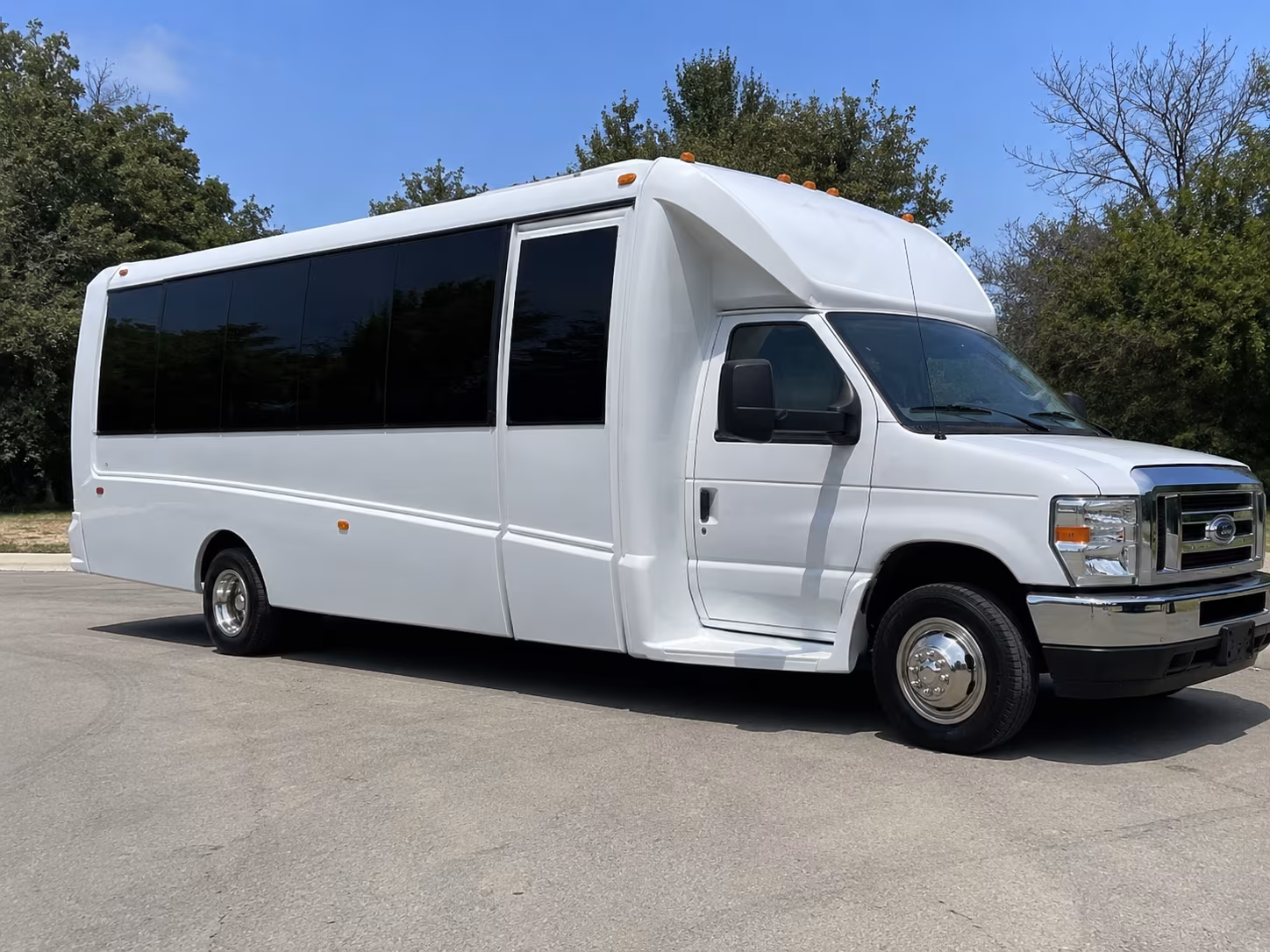 Arlington Sporting Event Transportation party bus exterior